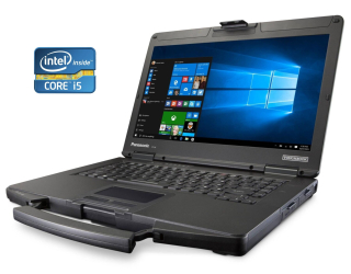БУ Защищенный ноутбук-трансформер Panasonic Toughbook CF-54 / 14&quot; (1920x1080) IPS / Intel Core i5-4200U (2 (4) ядра по 1.6 - 2.6 GHz) / 12 GB DDR3 / 480 GB SSD / Intel HD Graphics 4400 / WebCam / Win 10 Pro из Европы в Харькове