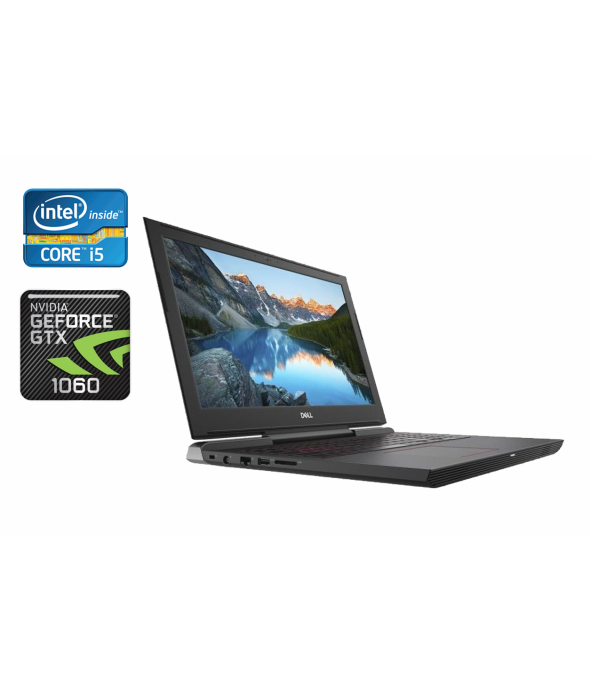 Игровой ноутбук Dell Inspiron 15-7577 / 15.6&quot; (1920x1080) IPS / Intel Core i5-7300HQ (4 ядра по 2.5 - 3.5 GHz) / 16 GB DDR4 / 250 GB SSD + 1000 GB HDD / nVidia GeForce GTX 1060, 6 GB GDDR5, 192-bit / WebCam / Windows 10 - 1