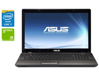 БУ Ноутбук Asus K73SD / 17.3&quot; (1600x900) TN / Intel Core i7-2670QM (4 (8) ядра по 2.2 - 3.1 GHz) / 8 GB DDR3 / 240 GB SSD / nVidia GeForce 610M, 1 GB DDR3, 64-bit / WebCam / Win 10 Pro из Европы в Харкові