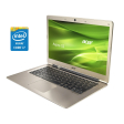 Ультрабук Acer Aspire S3 / 13.3" (1366x768) TN / Intel Core i7-2630QM (4 (8) ядра по 2.0 - 2.9 GHz) / 8 GB DDR3 / 240 GB SSD / Intel HD Graphics 3000 / WebCam / Win 10 Pro - 1