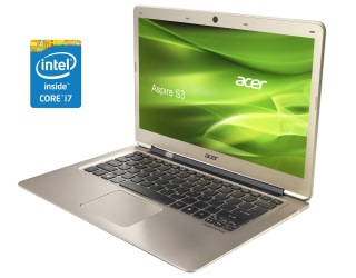 БУ Ультрабук Acer Aspire S3 / 13.3&quot; (1366x768) TN / Intel Core i7-2630QM (4 (8) ядра по 2.0 - 2.9 GHz) / 8 GB DDR3 / 240 GB SSD / Intel HD Graphics 3000 / WebCam / Win 10 Pro из Европы в Харкові