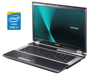 БУ Ноутбук Samsung RF711 / 17.3&quot; (1600x900) TN / Intel Core i7-2630QM (4 (8) ядра по 2.0 - 2.9 GHz) / 8 GB DDR3 / 240 GB SSD / Intel HD Graphics 3000 / WebCam / Win 10 Pro из Европы в Харкові
