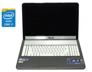 БУ Ноутбук Asus N75S / 17.3&quot; (1366x768) TN / Intel Core i7-2670QM (4 (8) ядра по 2.2 - 3.1 GHz) / 8 GB DDR3 / 240 GB SSD / Intel HD Graphics 3000 / WebCam / Win 10 Pro из Европы в Харкові