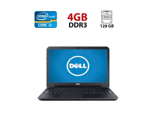 БУ Ноутбук Dell Inspiron 3521 / 15.6&quot; (1366x768) TN / Intel Core i3-3217U (2 (4) ядра по 1.8 GHz) / 4 GB DDR3 / 128 GB SSD / Intel HD Graphics 4000 / WebCam из Европы в Харькове