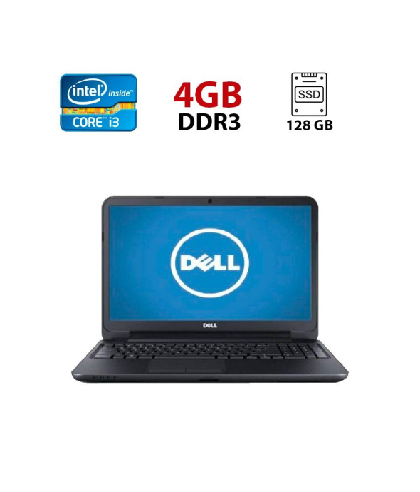 Ноутбук Dell Inspiron 3521 / 15.6&quot; (1366x768) TN / Intel Core i3-3217U (2 (4) ядра по 1.8 GHz) / 4 GB DDR3 / 128 GB SSD / Intel HD Graphics 4000 / WebCam - 1