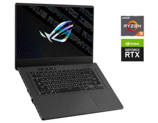БУ Игровой ноутбук Б-класс Asus ROG Zephyrus GA503RM / 15.6&quot; (2560x1440) IPS / AMD Ryzen 9 6900HS (8 (16) ядер по 3.3 - 4.9 GHz) / 16 GB DDR4 / 512 GB SSD / nVidia GeForce RTX 3060, 6 GB GDDR6, 192-bit / WebCam из Европы в Харькове