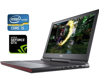 БУ Игровой ноутбук Dell Inspiron 15 Gaming 7567 / 15.6&quot; (1920x1080) TN / Intel Core i5-7300HQ (4 ядра по 2.5 - 3.5 GHz) / 16 GB DDR4 / 480 GB SSD / nVidia GeForce GTX 1050, 4 GB GDDR5, 128-bit / WebCam из Европы в Харкові