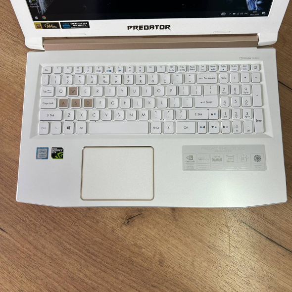 Игровой ноутбук Acer Predator Helios 300 PH315-51 White / 15.6&quot; (1920x1080) IPS / Intel Core i7-8750H (6 (12) ядер по 2.2 - 4.1 GHz) / 16 GB DDR4 / 256 GB SSD / nVidia GeForce GTX 1060, 6 GB GDDR5, 192-bit / WebCam - 7