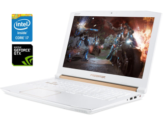 БУ Игровой ноутбук Acer Predator Helios 300 PH315-51 White / 15.6&quot; (1920x1080) IPS / Intel Core i7-8750H (6 (12) ядер по 2.2 - 4.1 GHz) / 16 GB DDR4 / 256 GB SSD / nVidia GeForce GTX 1060, 6 GB GDDR5, 192-bit / WebCam из Европы