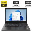 Ультрабук Lenovo ThinkPad L480 / 14" (1920x1080) IPS / Intel Core i7-8550U (4 (8) ядра по 1.8 - 4.0 GHz) / 32 GB DDR4 / 1000 GB SSD NEW / Intel UHD Graphics 620 / WebCam / HDMI / Windows 11 Pro - 1