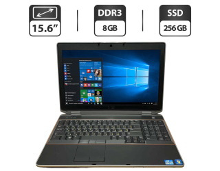БУ Ноутбук Б-класс Dell Latitude E6520 / 15.6&quot; (1366x768) TN / Intel Core i5-2520M (2 (4) ядра по 2.5 - 3.2 GHz) / 8 GB DDR3 / 256 GB SSD/ nVidia NVS 4200M, 1 GB GDDR3, 64-bit / WebCam / HDMI из Европы в Харькове