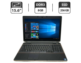 БУ Ноутбук Dell Latitude E6520 / 15.6&quot; (1366x768) TN / Intel Core i7-2760QM (4 (8) ядра по 2.4 - 3.5 GHz) / 8 GB DDR3 / 256 GB SSD / Intel HD Graphics 3000 / WebCam / HDMI из Европы в Харькове