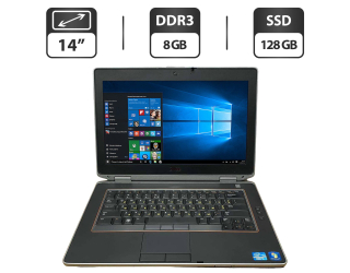 БУ Ноутбук Б-класс Dell Latitude E6420 / 14&quot; (1366x768) TN / Intel Core i5-2520M (2 (4) ядра по 2.5 - 3.2 GHz) / 8 GB DDR3 / 128 GB SSD / Intel HD Graphics 3000 / WebCam / VGA из Европы