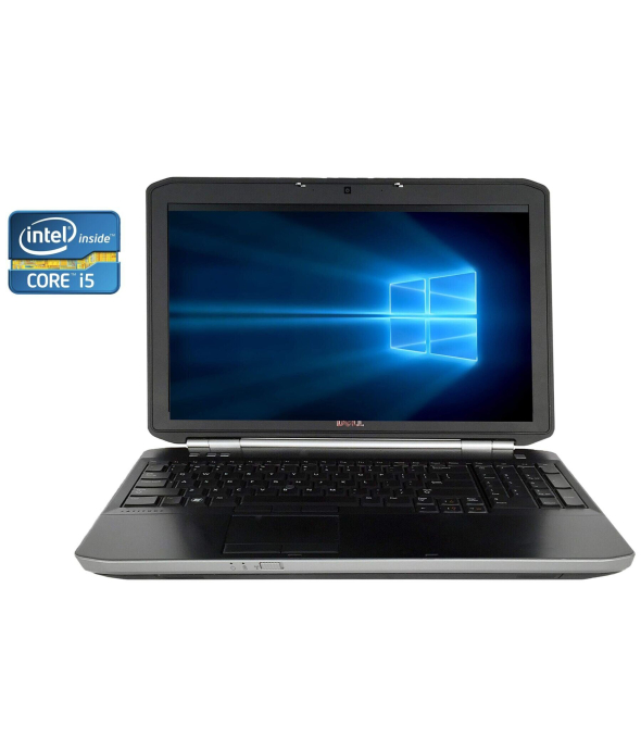 Ноутбук Dell Latitude E5520 / 15.6&quot; (1366x768) TN / Intel Core i5-2430M (2 (4) ядра по 2.4 - 3.0 GHz) / 8 GB DDR3 / 320 GB HDD / Intel HD Graphics 3000 / WebCam - 1