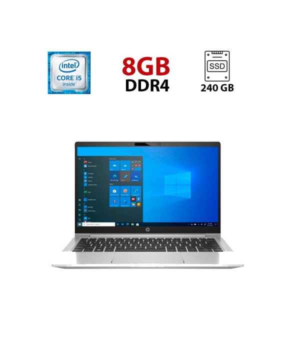 Ультрабук HP ProBook 430 G8 / 14&quot; (1920x1080) IPS / Intel Core i5-1135G7 (4 (8) ядра по 2.4 - 4.2 GHz) / 8 GB DDR4 / 240 GB SSD / Intel Iris Xe Graphics / WebCam / USB 3.1 / HDMI - 1