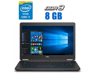 БУ Ультрабук Dell Latitude E7450 / 14&quot; (1920x1080) IPS / Intel Core i7-5600U (2 (4) ядра по 2.6 - 3.2 GHz) / 8 GB DDR3 / 256 GB SSD / Intel HD Graphics 5500 / WebCam  из Европы