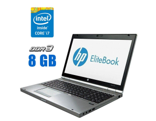 БУ Ноутбук HP EliteBook 8570p / 15.6&quot; (1600x900) TN / Intel Core i7-3540M (2 (4) ядра по 3.0 - 3.7 GHz) / 8 GB DDR3 / 480 GB SSD NEW / AMD Radeon HD 7570M, 1 GB GDDR5, 64-bit / WebCam из Европы в Харкові
