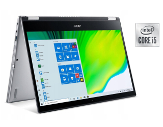 БУ Ноутбук-трансформер Б-класс Acer Spin 3 SP314-54N / 14&quot; (1920x1080) IPS Touch / Intel Core i5-1035G4 (4 (8) ядра по 1.1 - 3.7 GHz) / 8 GB DDR4 / 256 GB SSD / Intel Iris Plus Graphics / WebCam / Win 11 Home из Европы в Харькове