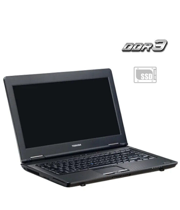 Ноутбук Toshiba Tecra M11 / 14&quot; (1366x768) TN / Intel Core i3-370M (2 (4) ядра по 2.4 GHz) / 4 GB DDR3 / 120 GB SSD / Intel HD Graphics / WebCam / Без АКБ - 1