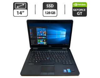 БУ Ноутбук Dell Latitude E5440 / 14&quot; (1600x900) TN / Intel Core i5-4300U (2 (4) ядра по 1.9 - 2.9 GHz) / 16 GB DDR3 / 128 GB SSD / nVidia GeForce GT 720M, 2 GB GDDR3, 64-bit / WebCam / VGA из Европы в Харкові