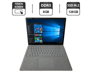 БУ Ультрабук Microsoft Surface Laptop / 13.5&quot; (2256x1504) IPS Touch / Intel Core i5-7300U (2 (4) ядра по 2.6 - 3.5 GHz) / 8 GB DDR3 / 128 GB SSD M.2 / Intel HD Graphics 620 / WebCam + Беспроводная мышка из Европы