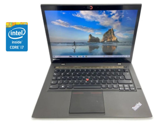 БУ Ультрабук Lenovo ThinkPad X1 Carbon / 14&quot; (1920x1080) IPS / Intel Core i7-4600U (2 (4) ядра по 2.1 - 3.3 GHz) / 8 GB DDR3 / 240 GB SSD / Intel HD Graphics 4400 / WebCam / Win 10 Pro из Европы