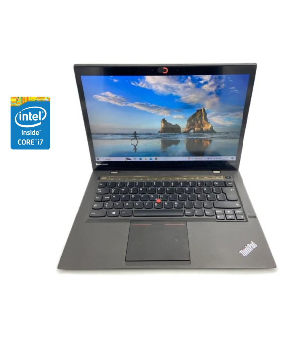 Ультрабук Lenovo ThinkPad X1 Carbon / 14&quot; (1920x1080) IPS / Intel Core i7-4600U (2 (4) ядра по 2.1 - 3.3 GHz) / 8 GB DDR3 / 240 GB SSD / Intel HD Graphics 4400 / WebCam / Win 10 Pro - 1