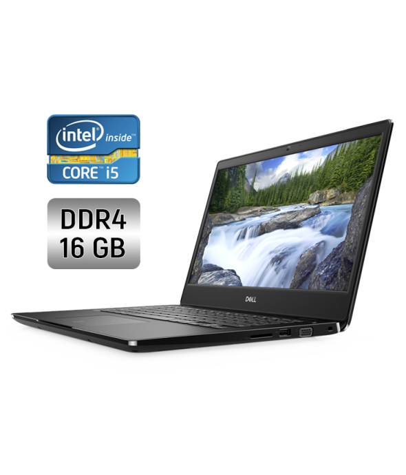 Ультрабук Б-класс Dell Latitude 3400 / 14&quot; (1920x1080) IPS / Intel Core i5-8265U (4 (8) ядра по 1.6 - 3.9 GHz) / 16 GB DDR4 / 512 GB SSD / Intel UHD Graphics 620 / WebCam / Windows 10 - 1