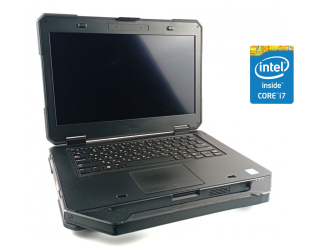 БУ Защищенный ноутбук Dell Latitude 5414 Rugged / 14&quot; (1920x1080) IPS Touch / Intel Core i7-6600U (2 (4) ядра по 2.6 - 3.4 GHz) / 16 GB DDR4 / 240 GB SSD / Intel HD Graphics 520 / Win 10 Pro из Европы в Харькове
