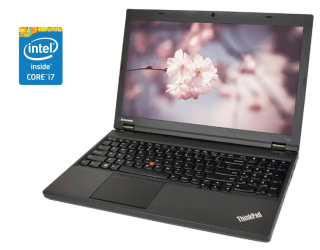 БУ Ноутбук Lenovo ThinkPad T540p / 15.6&quot; (1920x1080) IPS / Intel Core i7-4600U (2 (4) ядра по 2.1 - 3.3 GHz) / 8 GB DDR3 / 240 GB SSD / Intel HD Graphics 4400 / WebCam / Win 10 Pro из Европы