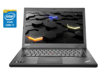 БУ Ноутбук Lenovo ThinkPad T440 / 14&quot; (1600x900) TN / Intel Core i7-4600U (2 (4) ядра по 2.1 - 3.3 GHz) / 8 GB DDR3 / 240 GB SSD / Intel HD Graphics 4400 / WebCam / Win 10 Pro из Европы