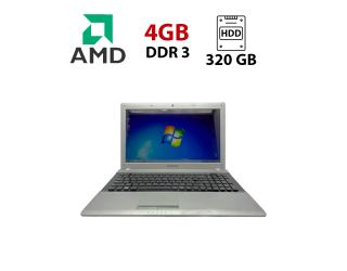 БУ Ноутбук Б-класс Samsung RV513 / 15.6&quot; (1366x768) TN / AMD E-450 (2 ядра по 1.65 GHz) / 4 GB DDR3 / 320 GB HDD / AMD Radeon HD6320 / WebCam из Европы в Харькове