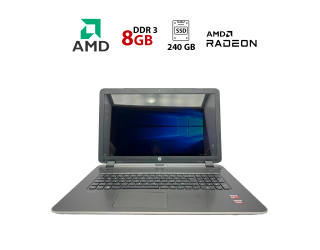 БУ Ноутбук HP N17 / 17.3&quot; (1600x900) TN / AMD A8-6410 (4 ядра по 2.0 - 2.4 GHz) / 8 GB DDR3 / 240 GB SSD / AMD Radeon R7 M260X, 1 GB GDDR5, 128-bit / WebCam из Европы в Харкові