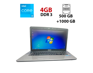 БУ Ноутбук Б-класс Medion Akoya E7220 / 17.3&quot; (1600x900) TN / Intel Core i3-2310M (2 (4) ядра по 2.1 GHz) / 4 GB DDR3 / 500 GB HDD + 1000 GB HDD / Intel HD Graphics / WebCam / USB 3.0 из Европы в Харькове