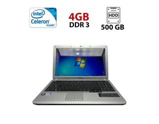 БУ Ноутбук Samsung R530 / 15.6&quot; (1366x768) TN / Intel Celeron T3100 (2 ядра по 1.9 GHz) / 4 GB DDR3 / 500 GB HDD / Intel HD Graphics / WebCam из Европы в Харкові