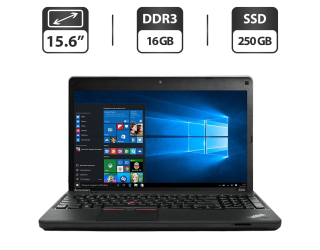 БУ Ноутбук Б-класс Lenovo ThinkPad Edge E530 / 15.6&quot; (1366x768) TN / Intel Core i7-3632QM (4 (8) ядра по 2.2 - 3.2 GHz) / 16 GB DDR3 / 250 GB SSD / Intel HD Graphics 4000 / WebCam / DVD-ROM / VGA из Европы в Харькове