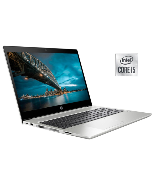 Ноутбук HP ProBook 450 G7 / 15.6&quot; (1920x1080) IPS / Intel Core i5-10210U (4 (8) ядра по 1.6 - 4.2 GHz) / 16 GB DDR4 / 256 GB SSD + 500 GB HDD / Intel UHD Graphics / WebCam / Win 10 Pro - 1