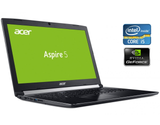 БУ Игровой ноутбук Acer Aspire A517-51G / 17.3&quot; (1920x1080) IPS / Intel Core i5-7200U (2 (4) ядра по 2.5 - 3.1 GHz) / 8 GB DDR4 / 256 GB SSD / nVidia GeForce 940MX, 2 GB GDDR5, 64-bit / WebCam из Европы в Харькове