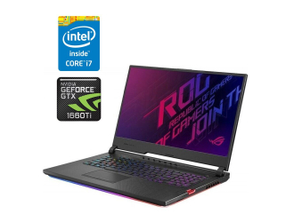 БУ Игровой ноутбук Asus ROG Strix Hero III G731GU / 17.3&quot; (1920x1080) IPS / Intel Core i7-9750H (6 (12) ядер по 2.6 - 4.5 GHz) / 32 GB DDR4 / 1000 GB SSD / nVidia GeForce GTX 1660 Ti, 6 GB GDDR6, 192-bit  из Европы в Харькове