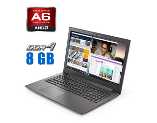 БУ Ноутбук Lenovo IdeaPad 130-15AST / 15.6&quot; (1366x768) TN / AMD A6-9225 (2 ядра по 2.6 - 3.1 GHz) / 8 GB DDR4 / 250 GB SSD / AMD Radeon R4 Graphics / WebCam из Европы в Харкові