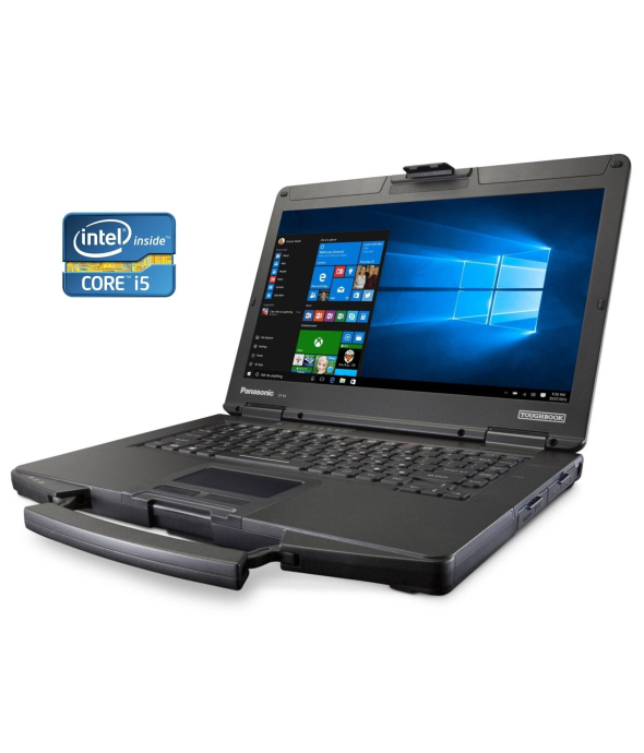 Защищенный ноутбук-трансформер Panasonic Toughbook CF-54 / 14&quot; (1920x1080) IPS / Intel Core i5-6300U (2 (4) ядра по 2.4 - 3.0 GHz) / 12 GB DDR3 / 480 GB SSD / Intel HD Graphics 520 / WebCam / Win 10 Pro - 1
