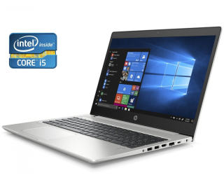 БУ Ноутбук HP ProBook 450 G6 / 15.6&quot; (1920x1080) IPS / Intel Core i5-8265U (4 (8) ядра по 1.6 - 3.9 GHz) / 16 GB DDR4 / 256 GB SSD + 500 GB HDD / Intel UHD Graphics 620 / WebCam / Win 10 Pro из Европы в Харькове