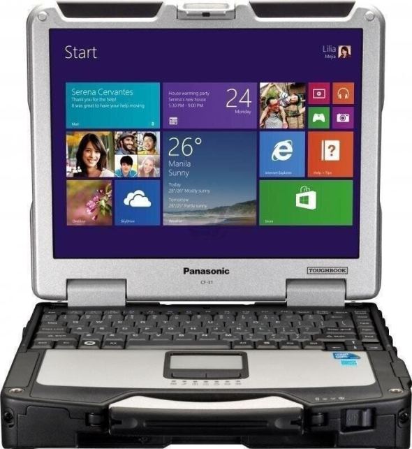 copy_Защищенный ноутбук Panasonic Toughbook CF-31 / 13.2&quot; (1024x768) TN Touch / Intel Core i5-520M (2 (4) ядра по 2.4 - 2.93 GHz) / 8 GB DDR3 / 480 GB SSD / Intel HD Graphics / Win 10 Pro - 2