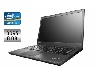 БУ Ноутбук Lenovo ThinkPad T440 / 14&quot; (1600x900) TN / Intel Core i5-4300U (2 (4) ядра по 1.9 - 2.9 GHz) / 8 GB DDR3 / 128 GB SSD / Intel HD Graphics 4400 / WebCam / Fingeprint из Европы в Харькове