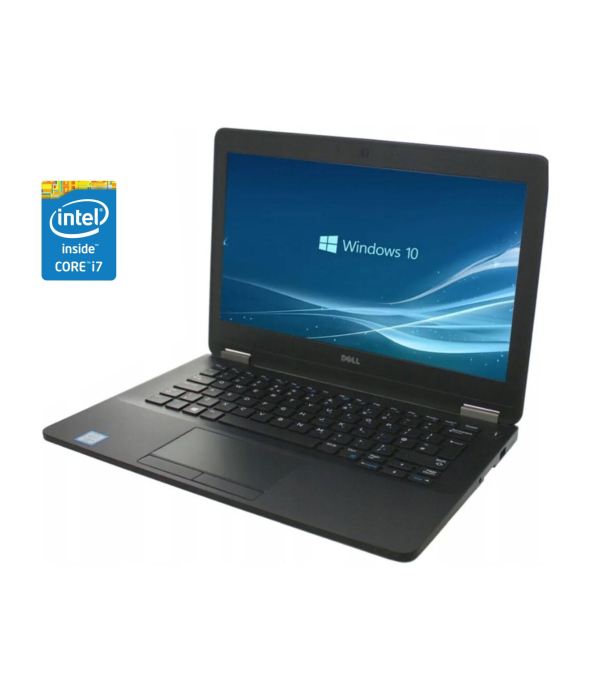 Нетбук Dell Latitude E7270 / 12.5&quot; (1366x768) IPS / Intel Core i7-6600U (2 (4) ядра по 2.6 - 3.4 GHz) / 8 GB DDR3 / 240 GB SSD / Intel HD Graphics 520 / WebCam / Win 10 Pro - 1