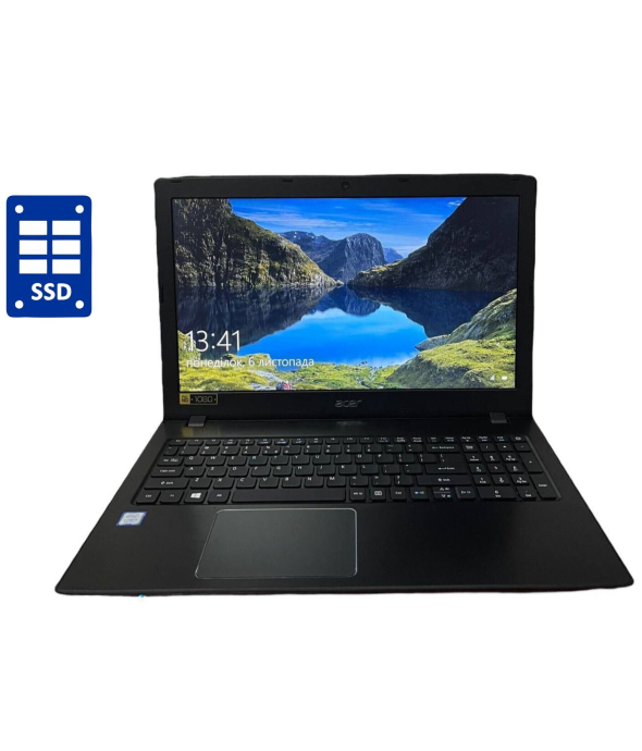 Ноутбук Acer Aspire E5-576 / 15.6&quot; (1920x1080) TN / Intel Core i3-8130U (2 (4) ядра по 2.2 - 3.4 GHz) / 8 GB DDR3 / 240 GB SSD / Intel UHD Graphics 620 / WebCam / Win 10 Pro - 1