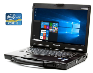 БУ Защищенный ноутбук Panasonic Toughbook CF-53 / 14&quot; (1366x768) TN / Intel Core i5-2410M (2 (4) ядра по 2.3 - 2.9 GHz) / 12 GB DDR3 / 480 GB SSD / Intel HD Graphics 3000 / Win 10 Pro из Европы в Харкові