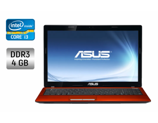 БУ Ноутбук Б-класс Asus K53S / 15.6&quot; (1366x768) TN / Intel Core i3-2310M (2 (4) ядра по 2.1 GHz) / 4 GB DDR3 / 120 GB SSD / nVidia GeForce GT 520MX, 1 GB DDR3, 64-bit / WebCam / Windows 10 из Европы в Харькове