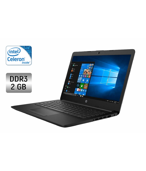 Ноутбук Б-класс HP 14-AC180ND / 14&quot; (1366x768) TN / Intel Celeron N3050 (2 ядра по 1.6 - 2.16 GHz) / 2 GB DDR3 / 32 GB SSD / Intel HD Graphics N3000 Series / WebCam - 1