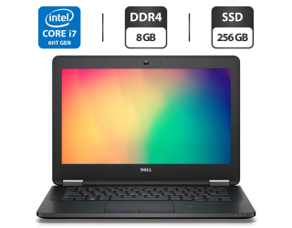 БУ Нетбук Dell Latitude 12 E7270 / 12.5 &quot; (1366x768) TN / Intel Core i7-6600U (2 (4) ядра по 2.6 - 3.4 GHz) / 8 GB DDR4 / 256 GB SSD / Intel HD Graphics 520 / WebCam / HDMI / Windows 10 Pro из Европы в Харкові